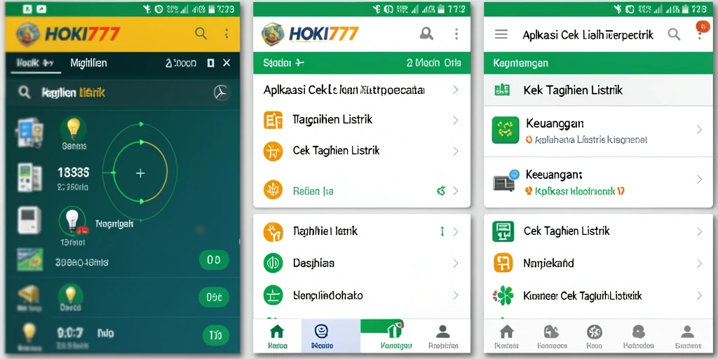 Antarmuka HOKI777 untuk cek tagihan listrik yang user-friendly.